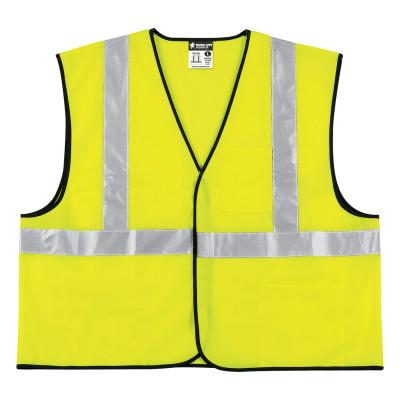 MCR Safety Class II Economy Safety Vests, X-Large, Lime, VCL2SLXL