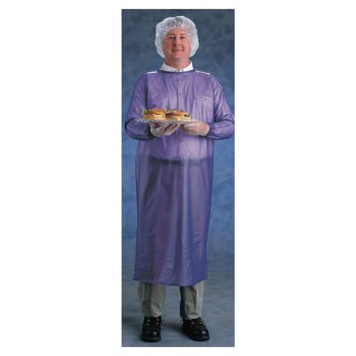 Ansell Coat Apron, 8 mil, Vinyl, Small, Blue, 56-910-S