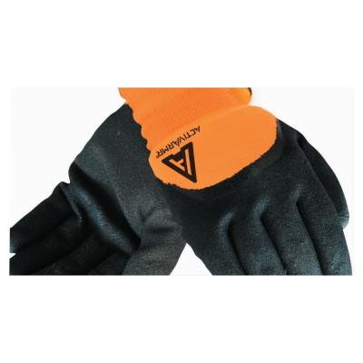 Ansell Cold Weather Hi-Viz Gloves, Size 11, Orange/Black, 97-011-11