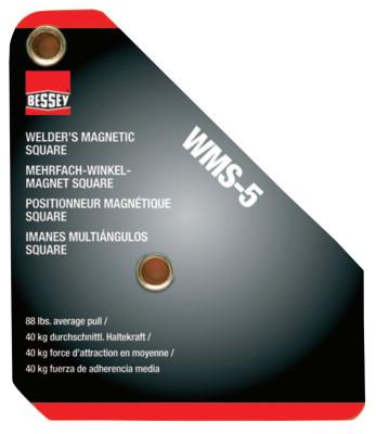 BESSEYÂ® WMS Series Magnetic Squares, 112 lb, WMS-5