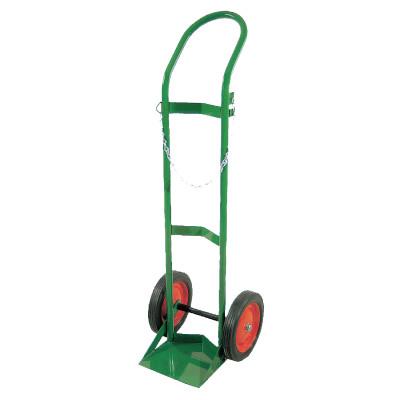 Anthony Single Cylinder Heavy-Duty Medical Cart, for 9.5 in Cylinder, 10 in Rubber/Steel Rim, 6110