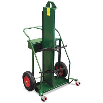 Anthony Patented Load-N-Roll Cylinder Carts with Built in Firewall, Pneumatic Wheels, 94LFW-16-LNR