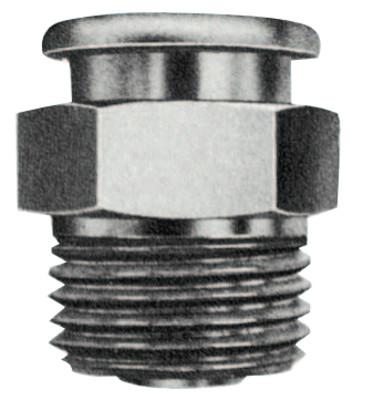 Alemite® Button Head Fittings, Straight, 1 1/16 in, Male/Male, 1/2 in (NPTF), 1820-1