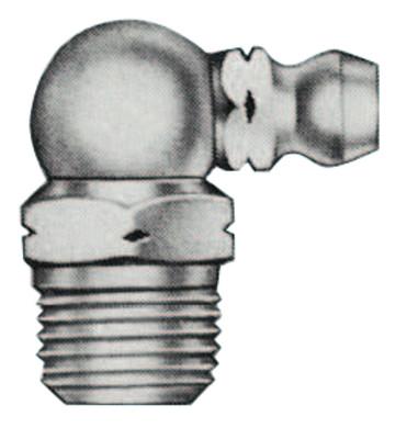 Alemite® Non-Corrosive Fittings, Elbow - 85°, 7/8 in, Male/Male, 1/8 in (PTF), 1923-B