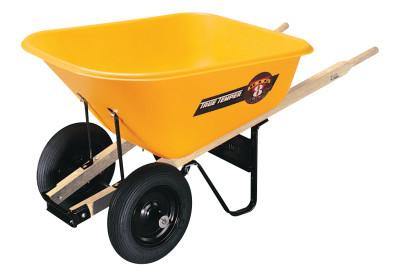 The AMES Companies, Inc. TRUE TEMPER® Dual-Wheel Wheelbarrow, 8 cu ft, RP810