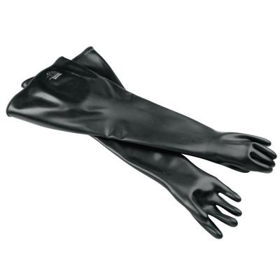 Honeywell Neoprene Glovebox Gauntlet Gloves, Black, Smooth, 9 3/4, 8N3032/9Q