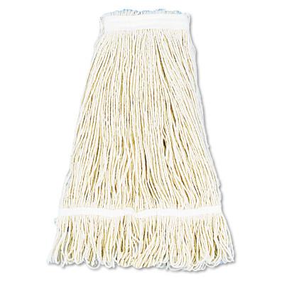 Boardwalk Pro Loop Web/Tailband Wet Mop Head, Cotton, 24oz, White, 424CCT