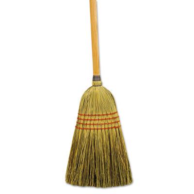 Boardwalk Maid Broom, Mixed Fiber Bristles, 55 in Wood Handle, Natural, 920YCT