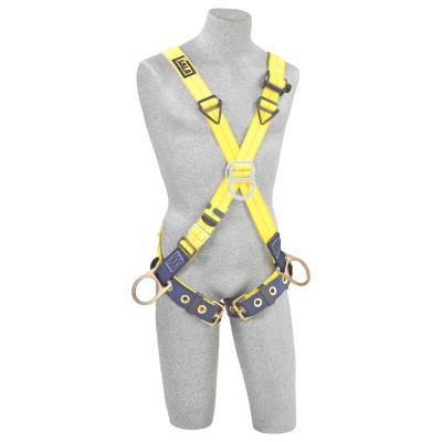 3M™ Delta CrossOver Position/Climb Harness,Back/Front/Side D-Rings,Tongue Buckle,Unv, 1103375