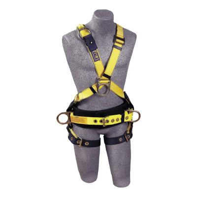 3M™ Delta II No-Tangle Crossover Harness, Back/ide/Front D-Rings, 18" Ext., Large, 1106375