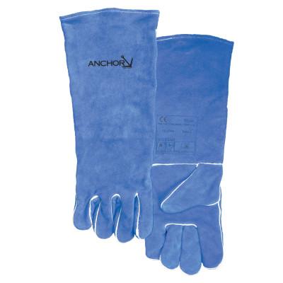 ORS Nasco Quality Welding Gloves, Split Cowhide, Large, Blue, Foam Lining, Left Hand, 50GC-LHO