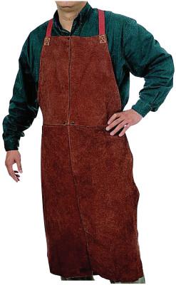 Best Welds Leather Bib Apron, 24 in x 42 in, Lava Brown, 500