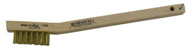 ORS Nasco Utility Brushes, Wood Handle, Brass Bristles, Stapled, 15B