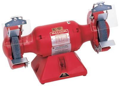 BaldorÂ® Electric 7" Industrial Grinder,36/60 Grit Wheels,Steel Rest,Iron Exhaust,Single, 3600 rpm, 762E