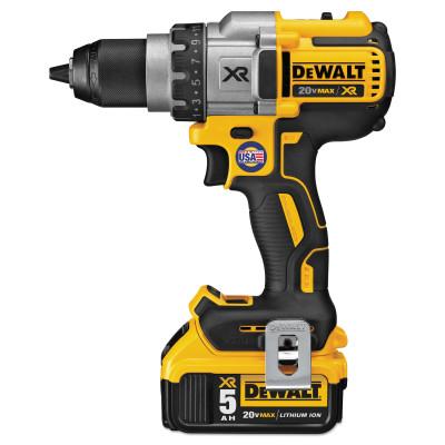 DeWaltÂ® 20V MAX XR Lithium Ion Brushless Drill/Driver Kit, 1/2 in Chuck, Spotlight Mode, DCD991P2