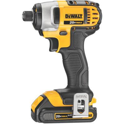 DeWaltÂ® 20V MAX* Lithium Ion 1/4 in Impact Driver Kit, 1.5 Ah, DCF885C2