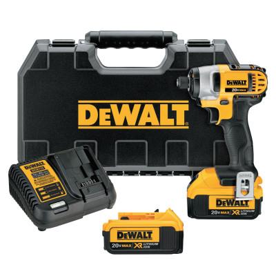 DeWaltÂ® 20V MAX XR Lithium-Ion Impact Driver Kits, Belt Hook, Case, Charger, DCF885M2