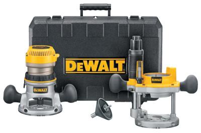DeWaltÂ® Fixed Base/Plunge Router Combo Kit, DW616PK