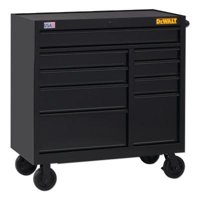 DeWalt® 900 Series Rolling Tool Cabinet, 41 in Wide, 9-Drawer, Black, DWST24191