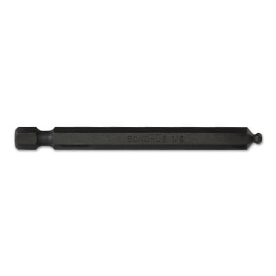 BondhusÂ® BalldriverÂ® Power Bit, 1/8 in, 1/4 in Drive, 3 in, 10807
