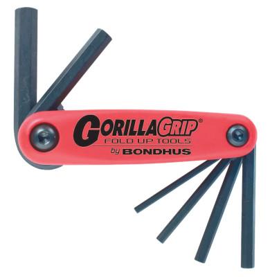 Bondhus® GorillaGrip Fold-Ups, 6 per fold-up, Hex Tip, Metric, 12595