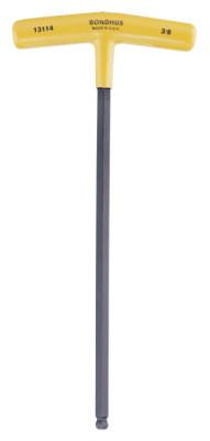 Bondhus® Balldriver T-Handle Hex Keys, 3/16 in, 9.8 in Long, 13110