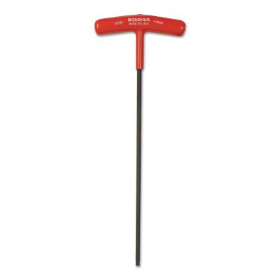 Bondhus® Balldriver T-Handle Hex Keys, 4 mm, 8.7 in Long, 13160