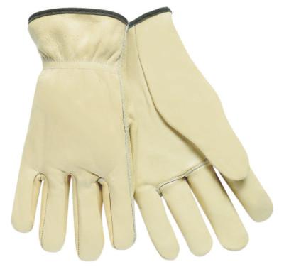 MCR Safety Drivers Gloves, Premium Grade Cowhide, Large, Unlined, 3200L