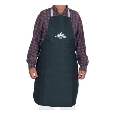 MCR Safety Blue Denim Bib Apron, 27 in x 36 in, Blue, 39836