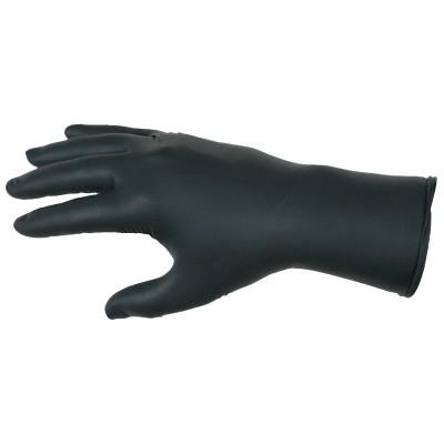 MCR Safety Nitrile Disposable Gloves, NitriShield Stealth Xtra™, Rolled Cuff, Unlined, X-Large, Black, 6 mil Thick, 6062XL