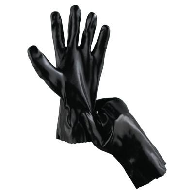 MCR Safety Economy Dipped PVC Gloves, Large, Black, 6218