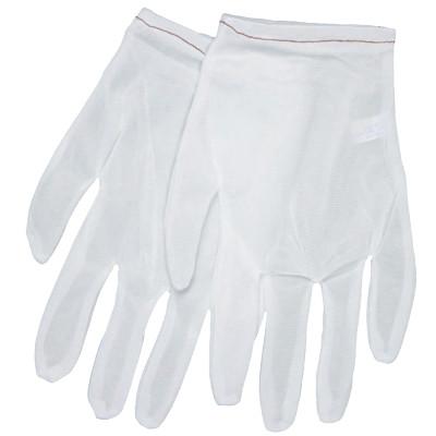 MCR Safety Low Lint Inspectors Gloves, Medium, White, Nylon, 8700M