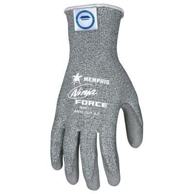 MCR Safety NinjaÂ® Force Coated Gloves, X-Large, Gray/Salt and Pepper, N9677XL
