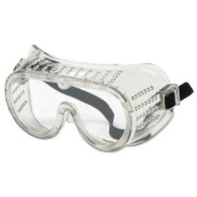 MCR Safety 2120 Standard Goggles, Small Size, Clear Lens, Elastic Strap, 2120