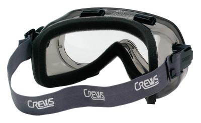 MCR Safety Verdict Goggles, Clear/Gray, Scratch Resistant, Foam Lining, Elastic Strap, 2400F