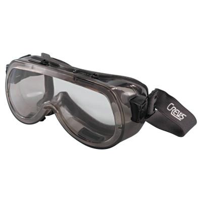 MCR Safety Verdict Goggles, Clear/Smoke, Antifog, Foam Lining, Elastic Strap, 2410F