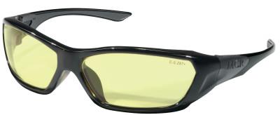 MCR Safety_ForceFlex_Protective_Eyewear_Amber_Lens_Duramass_Hard_Coat_Black_Frame