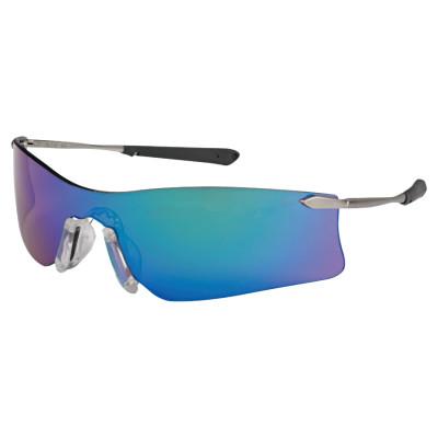 MCR Safety Rubicon Protective Eyewear, Emerald Lens, Scratch-Resistant, Frame, T411G