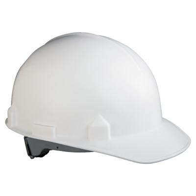 Jackson Safety SC-6 Hard Hat, 4-point Ratchet, Front Brim, White, 14834