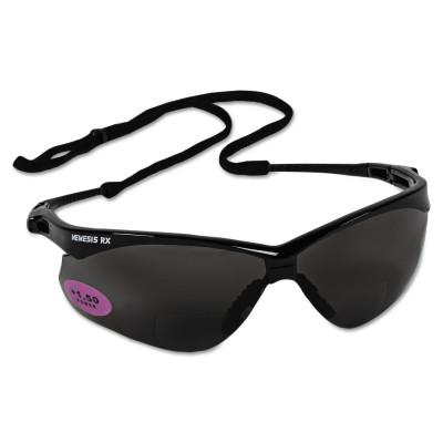 Kimberly-Clark Professional V60 Nemesis RX Safety Eyewear, +1.5 Diopter Smoke Polycarbon Anti-Scratch Lenses, 22516