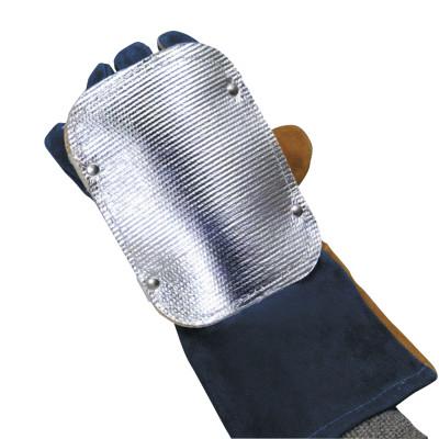 Best Welds Back Hand Pad, Single Layer, 7", Elastic/High-temp Kevlar Strap Closure, Silver, BACK-HAND-1