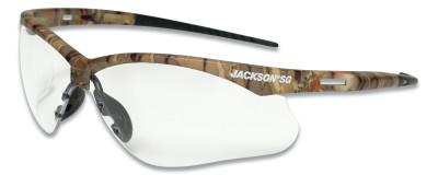 Jackson Safety SG Series Safety Glasses, Clear, Polycarbonate Lens, Camo, 50012