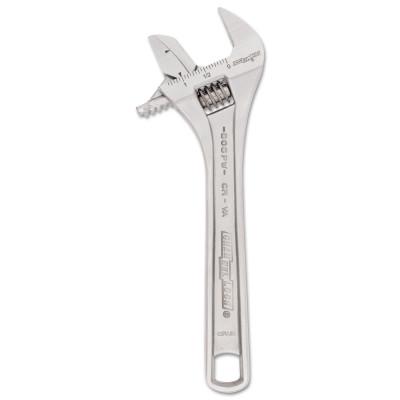 Channellock® Adjustable Wrenches, 8.21 in Long, 1.34 in Opening, Chrome, 808PW