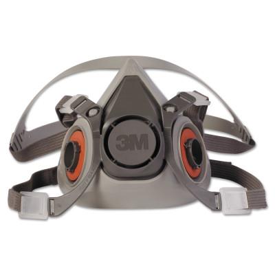 3Mâ„¢ Half Facepiece Respirator 6000 Series, Medium, Resist Gases, Vapors, Particulates, Adjustable Strap, TPE, 6200