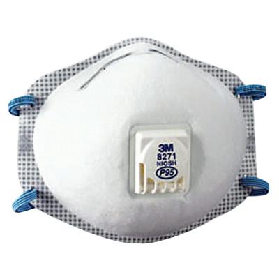 3M™ P95 Particulate Respirators, Half Facepiece, Oil/non-oil particles, 8271