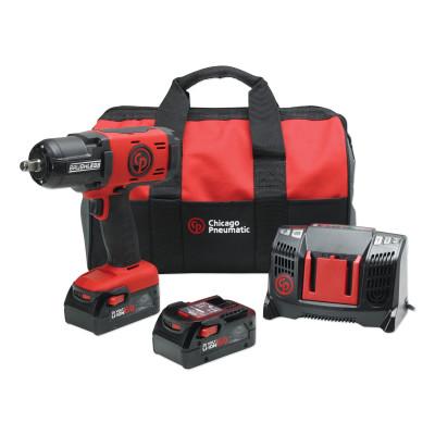 Chicago Pneumatic 20V 1/2 in Cordless Impact Kit-6AH Version, 8941088493