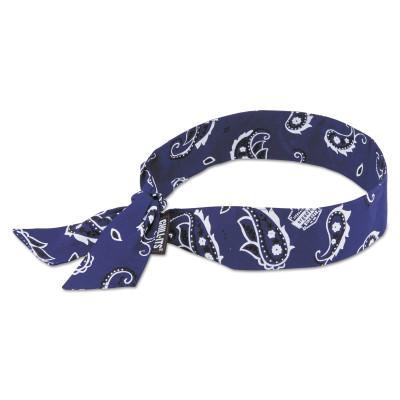 Ergodyne Chill-Its 6700 Evaporative Cooling Bandanas, 8 in X 13 in, Navy Western, 12306