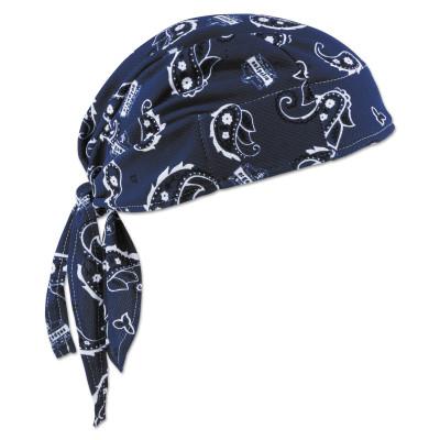 Ergodyne Chill-Its 6615 High-Performance Dew Rags, 6 in X 20 in, Navy Western, 12480