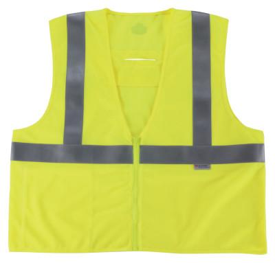 Ergodyne GloWear 8260FRHL Class 2 Fire Resistant Modacrylic Vests, 2X/3XLarge, Lime, 21497