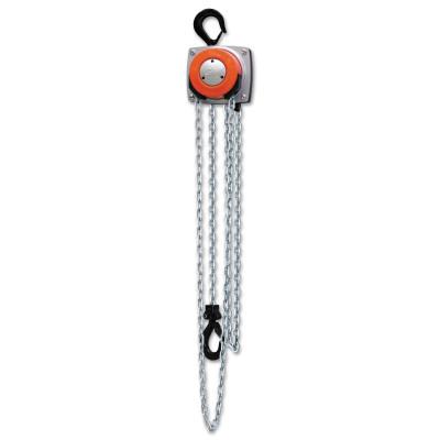 CM Columbus McKinnon 360° Hand Chain Hoist, 10 Tons Cap., 20 ft Lifting Ht., 3 Falls, 102 lbf, 5645A